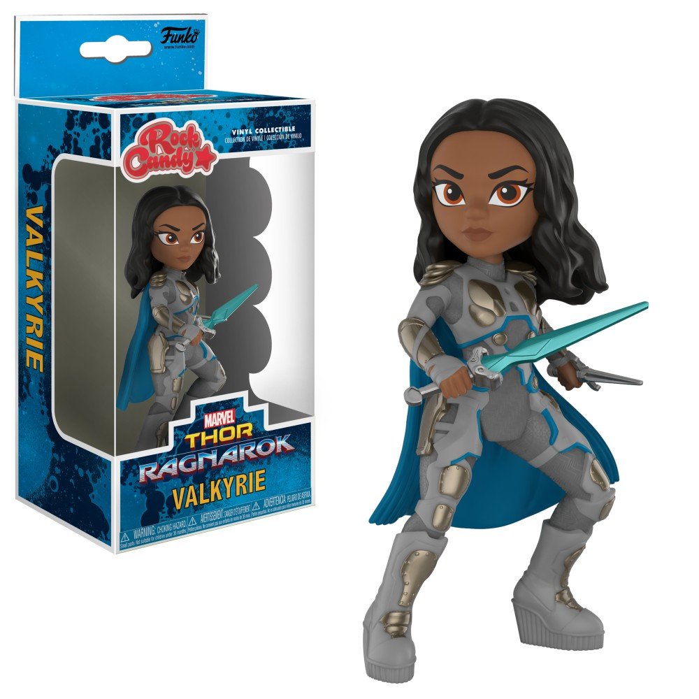 Funko Rock Candy Marvel: Thor Ragmarok Valkrie Collectible Figura, Multicolor