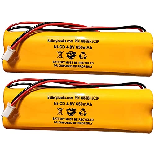 (Paquete-de-2)-D-AA650Bx4-All-Fit-E1021R-Luz-de-señal-de-salida-Batería-NiCad-0120859-Ni-CD-AA-650-mAh-4,8-V-EJW-NI-CAD-800-mAh-BYD-D-AA650B-4