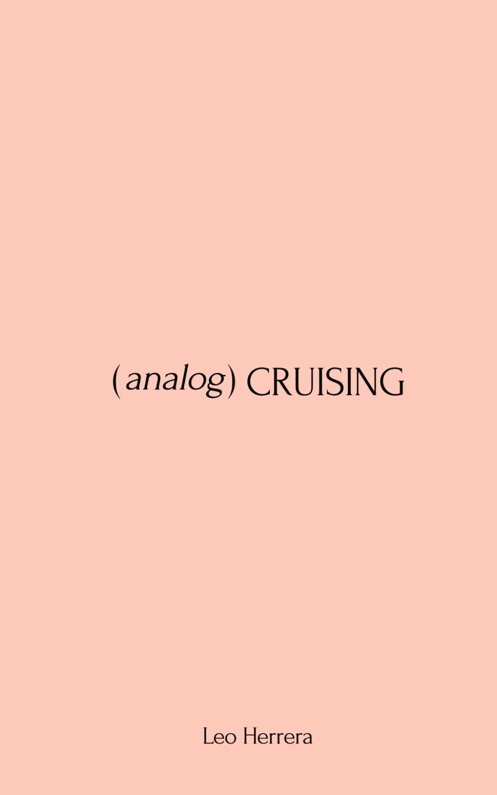 Libro: (analog) Cruising: a manual