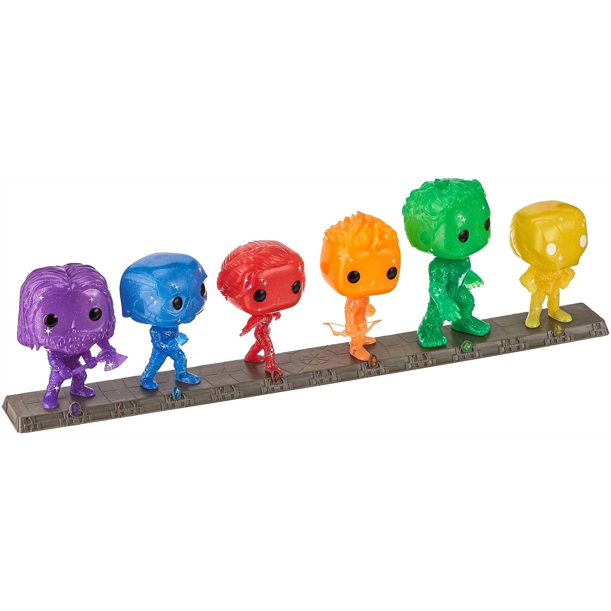 Funko Pop! Artist Series: Marvel Infinity Saga - Avengers with Base (6 Pack) Exclusivo Amazon, Multicolor, (57619)