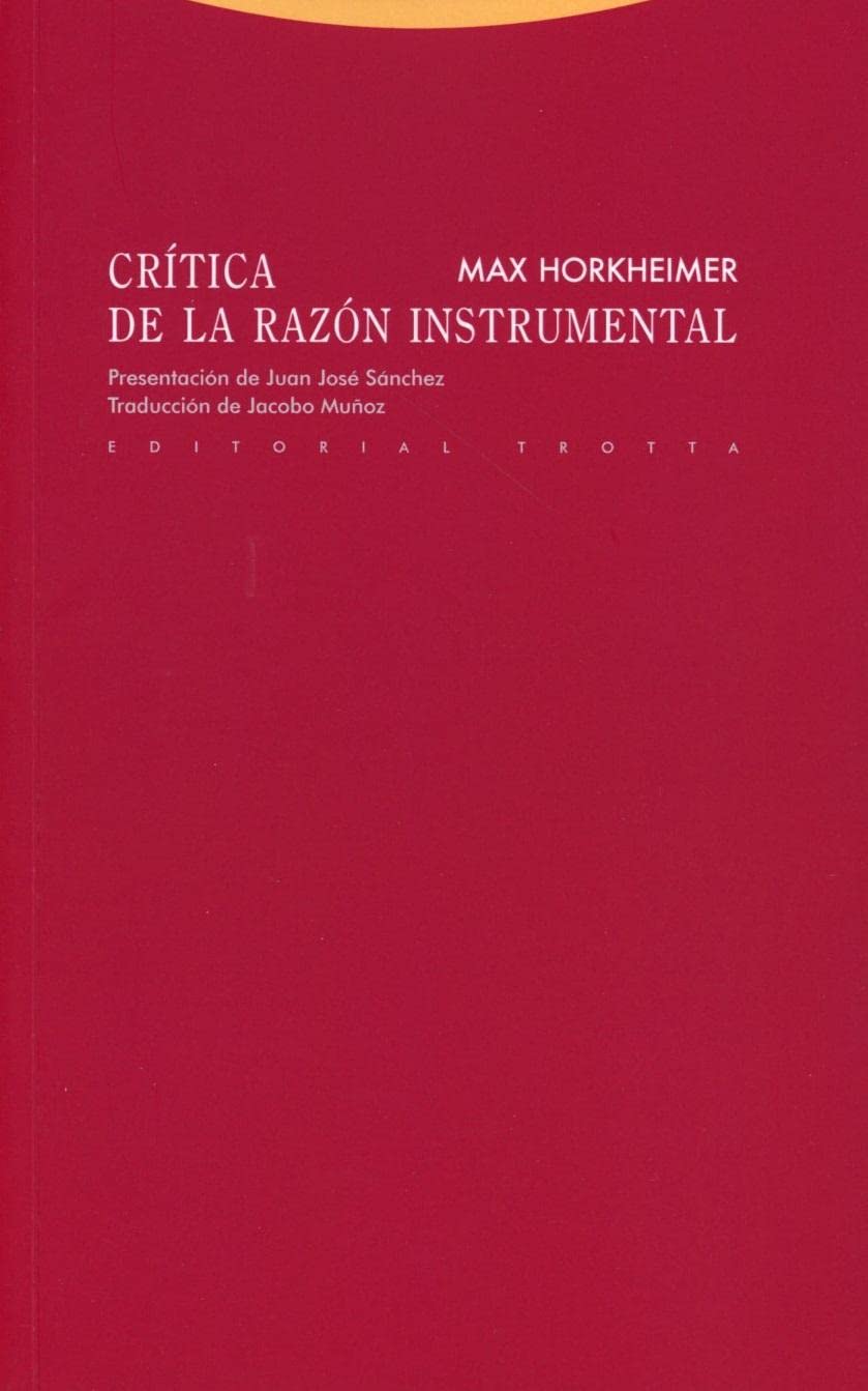 Libro: Crítica de la razón instrumental (Spanish Edition)