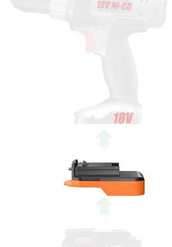 Adaptador-solo-para-herramientas-Porter-Cable-de-Ni-CD-de-18-V.-Compatible-con-baterías-Ridgid-de-18-V-para-alimentación.-Sin-función-de-carga.-Solo-1-adaptador-(no-compatible-con-herramientas-Porter-Cable-de-20-V).