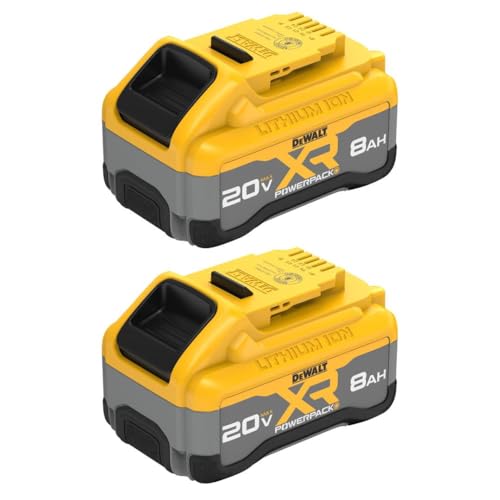 Batería-de-iones-de-litio-DEWALT-20V-MAX-XR-8Ah-POWERPACK,-paquete-de-2-(DCB2108-2)
