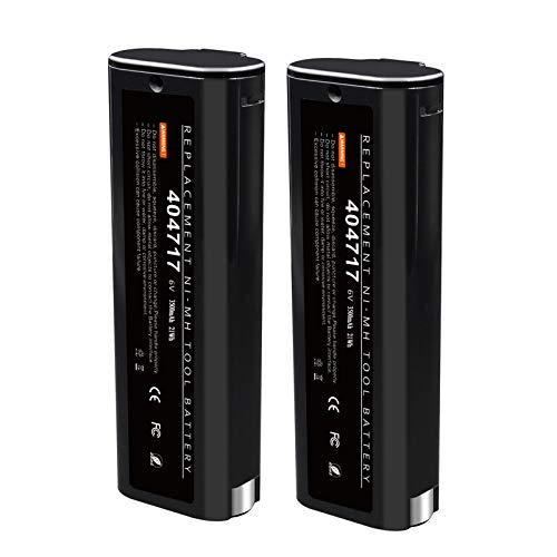 Batería-de-repuesto-mejorada-de-4000-mAh-(2-paquetes,-6-V,-Ni-MH)-para-Paslode-404717.-Compatible-con-Paslode-B20544E,-BCPAS-404717,-404400,-900400,-900420,-900600,-901000,-902000,-B20720,-CF-325,-IM200,-F18,-IM250.