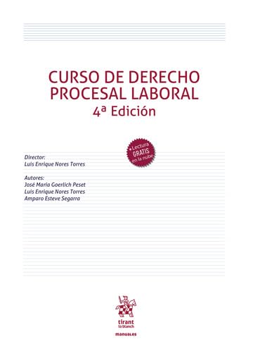 Libro: Curso de Derecho Procesal Laboral 4ª Edición