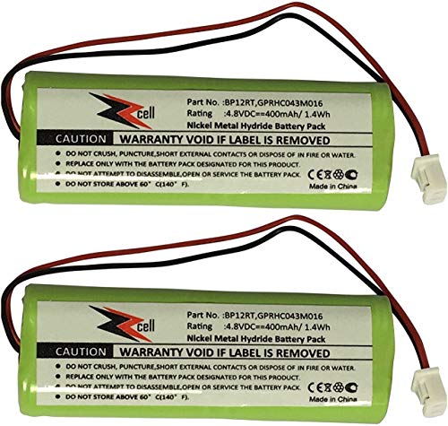 Batería-de-repuesto-ZZcell®-(paquete-de-2)-para-transmisores-Dogtra-BP12RT,-175NCP,-200NC,-200NCP,-202NCP,-280NCP,-282NCP,-1900NCP,-1902NCP,-300M,-302M,-7000M,-7002M,-7100H,-7102H,-7100,-7102,-1100NC,-2000B