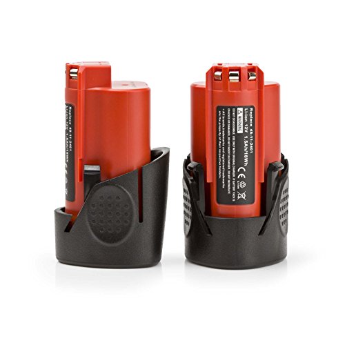Batería-de-repuesto-ExpertPower-(paquete-de-2)-de-12-V-y-3-Ah-para-M12,-48-11-2401,-48-11-2402,-48-11-2420,-48-11-2430,-48-11-2440,-48-11-2460,-48-11-2411,-48-11-2412-y-chaqueta-con-capucha-térmica.