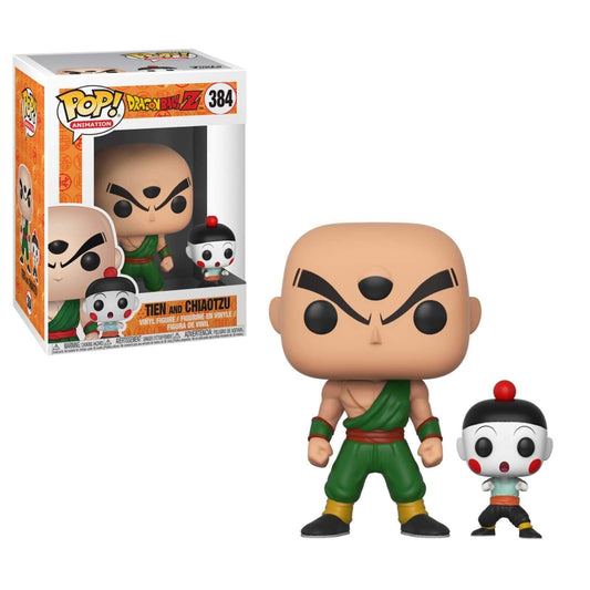 Funko Pop & Buddy: Dragonball Z - Chiaotzu & Tien Collectible Figura, Multicolor