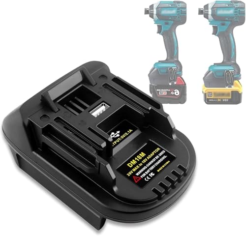 Adaptador-TEPULAS-DM18M-para-batería-Dewalt-para-herramientas-eléctricas-Makita-de-18-V.-Adaptador-de-carga-USB-para-baterías-de-iones-de-litio-Dewalt-de-20-V-y-Milwaukee-de-18-V-para-herramientas-eléctricas-Makita-de-18-V-(sin-batería).