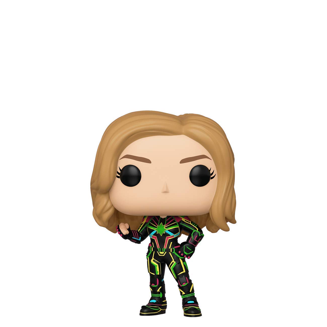 Funko Pop: Marvel Pop! Figura de Vinilo Captain Marvel in Neon Suit [516]