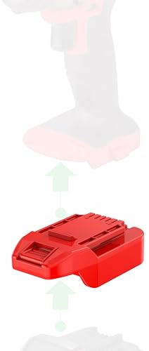 Adaptador-NovaQuantic-para-herramientas-inalámbricas-Bauer-de-20-V---Compatible-con-baterías-de-iones-de-litio-Milwaukee-M18-Red-(sin-función-de-carga)---Solo-adaptador