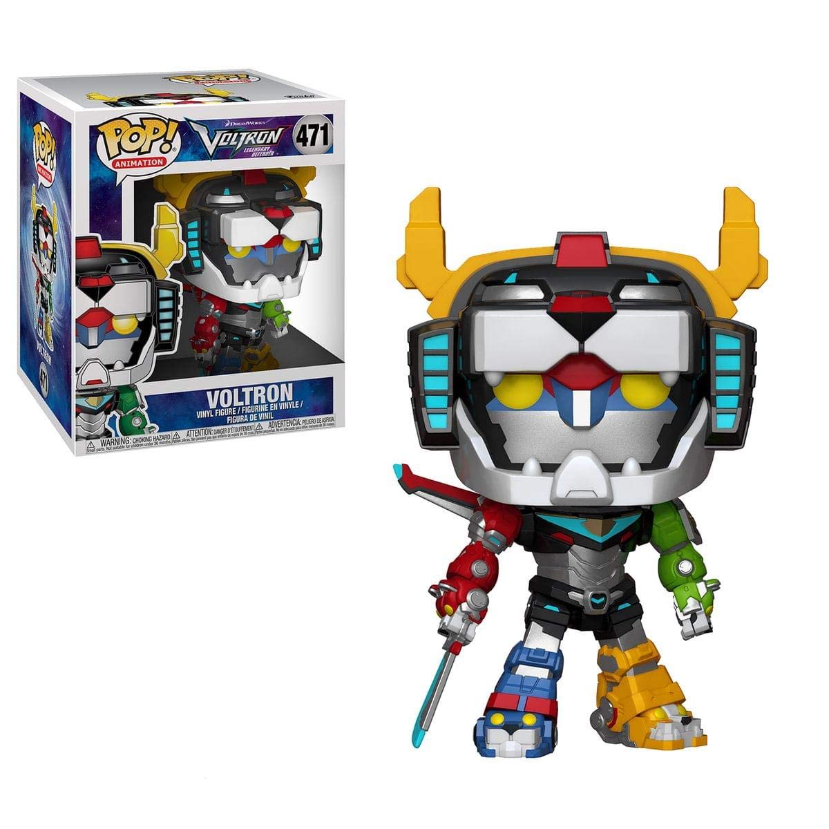 Funko Pop 6" Animation: Voltron-Voltron Collectible Figura, Multicolor