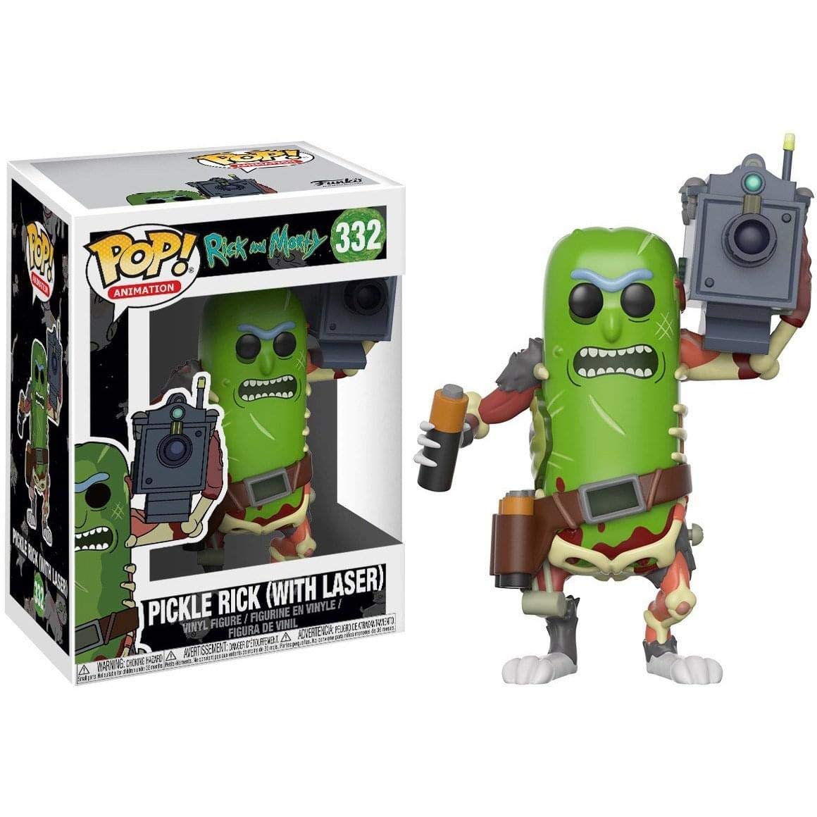 Funko Pop! Animación: Rick & Morty - Pickle Rick with Laser Collectible Figura