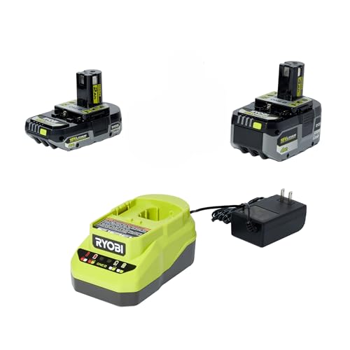 Kit-de-inicio-Ryobi-ONE+-PSK106SB-con-batería-de-2-Ah,-batería-de-4-Ah-y-cargador