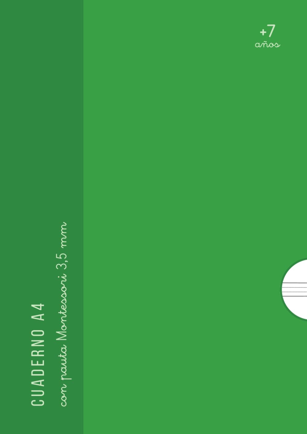 Libro: Cuaderno A4 para caligrafía con pauta Montessori 3,5 mm: Libreta pauta Montessori 3,5 mm | Caligrafía para niños +7 años | 80 páginas en blanco pautadas para escritura (Spanish Edition)