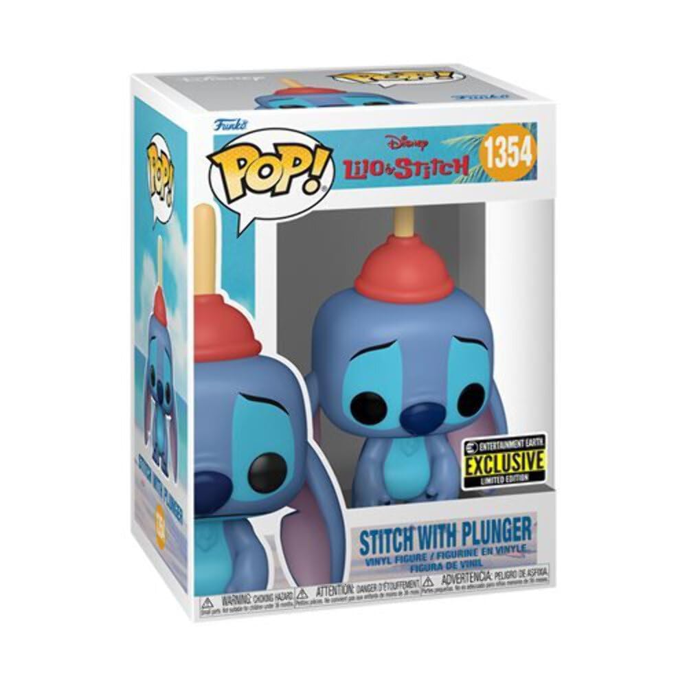 Funko Pop! Disney: Lilo & Stitch - Stitch w/Plunger Figura (Entertainment Earth Exclusivo)