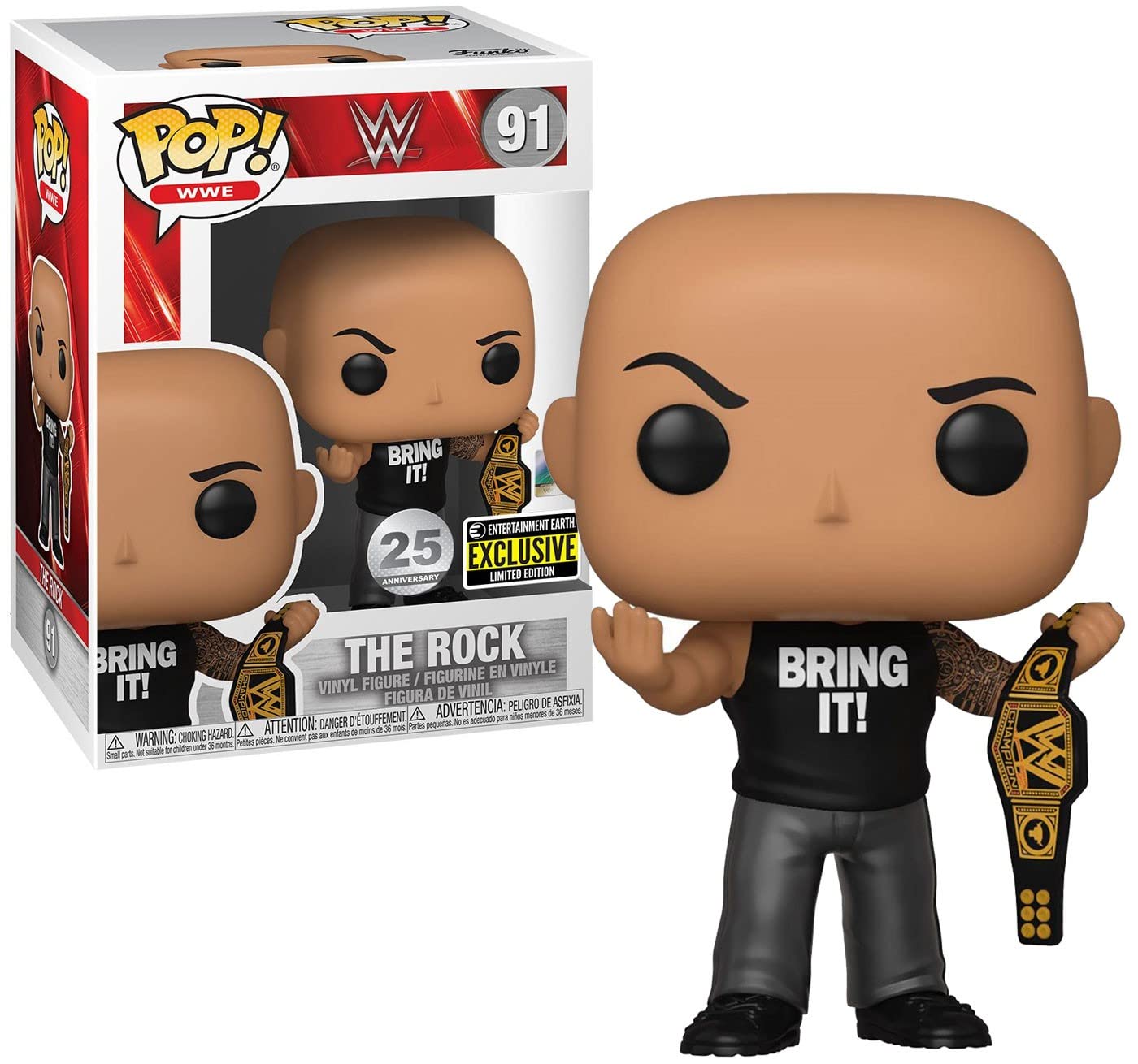 Funko The Rock #91 25th Anniversary Exclusivo