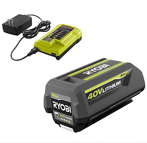 Kit-de-batería-y-cargador-Ryobi-de-40-V,-batería-de-iones-de-litio-de-4,0-Ah,-OEM-OP4040-+-OP403A