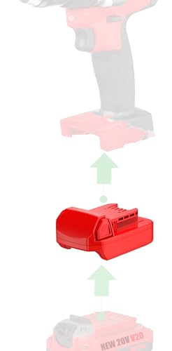 Adaptador-NovaQuantic-para-herramientas-Milwaukee-M18---Compatible-con-la-nueva-batería-Craftsman-de-20-V-(con-el-logotipo-V20)-Instalación-para-fuente-de-alimentación-(sin-función-de-carga)---Solo-1-adaptador