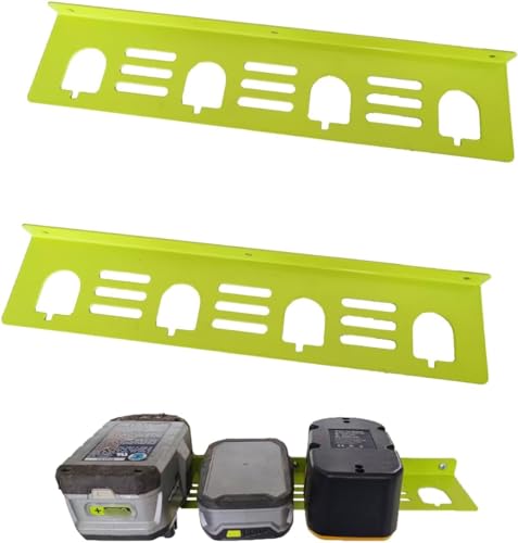 WOLGNKI---Paquete-de-2-soportes-metálicos-para-batería-(4-ranuras),-organizador-de-montaje,-compatible-con-baterías-RYOBI-ONE+-de-iones-de-litio-Ni-MH-NiCd-de-18-V