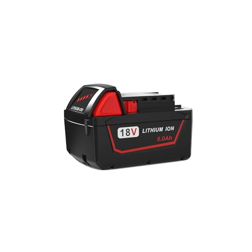 Batería-Volvmakz-de-5.0-Ah-y-18-V-para-Milwaukee-M18,-compatible-con-herramientas-eléctricas-inalámbricas-Milwaukee-M18,-batería-de-litio-XC-de-18-V-(48-11-1852,-48-11-1850,-48-11-1862-y-48-11-1812).