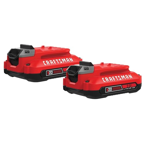 Batería-de-iones-de-litio-CRAFTSMAN-V20,-2-amperios-hora,-paquete-de-2-(CMCB202-2)
