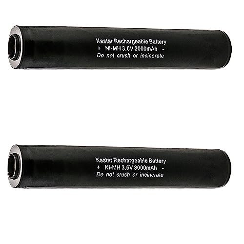 Batería-de-repuesto-Kastar-Ni-MH-de-3,6-V-y-3000-mAh-(paquete-de-2)-para-Streamlight-75175,-75300,-75301,-75302,-75303,-75304,-75305,-75306,-75307,-75308,-75309,-75310,-75311,-75500,-75501,-75502,-75503,-75504,-75505