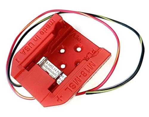 Fabricado-por-Mitchell-Mount-para-batería-Milwaukee-M18-con-cable-de-14-AWG-para-alimentar-su-robot,-bicicleta-eléctrica,-luces-y-herramientas-PN-M18-14