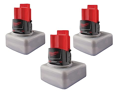 Estuche-protector-de-silicona-para-batería-Milwaukee-M12-3.0,-4.0-y-5.0-(3-unidades)