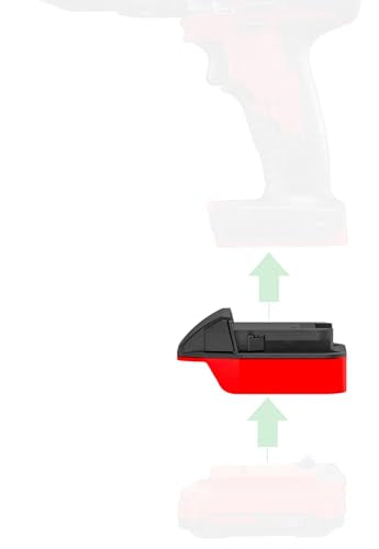 Adaptador-X-para-herramientas-inalámbricas-Milwaukee-M18-(no-la-antigua-V18).-Compatible-con-baterías-de-litio-Craftsman-V20-(no-la-antigua-V20v).-Solo-adaptador,-color-negro.