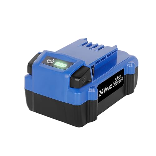 Batería-de-iones-de-litio-de-24-V-y-6500-mAh-para-herramientas-inalámbricas-Kobalt-24-Volt-Max-KB624-03,-KB524-03,-KB424-03,-KB224-03,-KB124-03,-0673802-y-1051230-(no-compatible-con-herramientas-Snow-Joe-y-Sun-Joe-de-24-V).