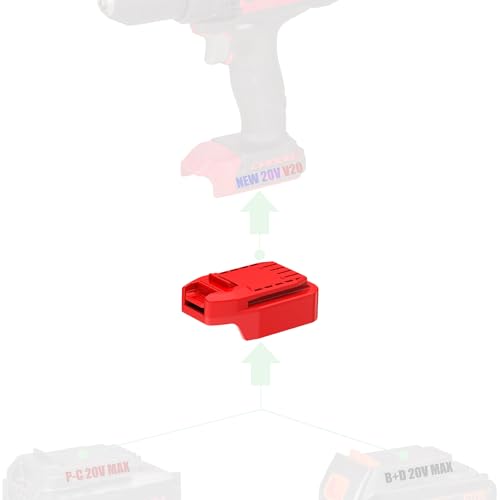 Adaptador-NovaQuantic-para-herramientas-Craftsman-V20-de-20-V-(compatible-con-baterías-Porter-Cable-20-V-MAX-y-Black-&-Decker-20-V-MAX-(no-modelos-anteriores-de-18-V))-para-instalación-y-suministro-de-energía.-Solo-1-adaptador.