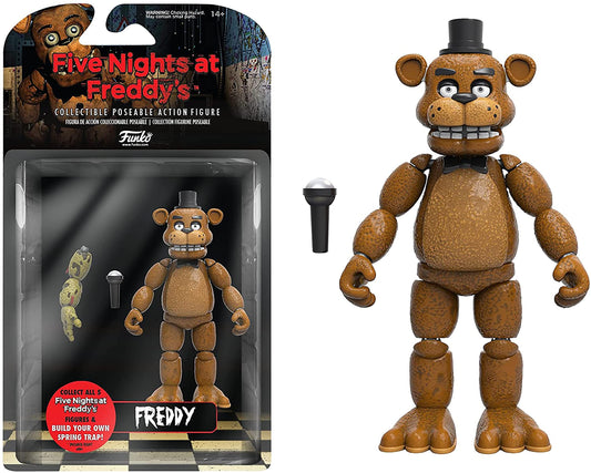 Funko 5" Articulated Figura de Acción: Five Nights at Freddy's (FNAF) - Freddy Fazbear - Collectible