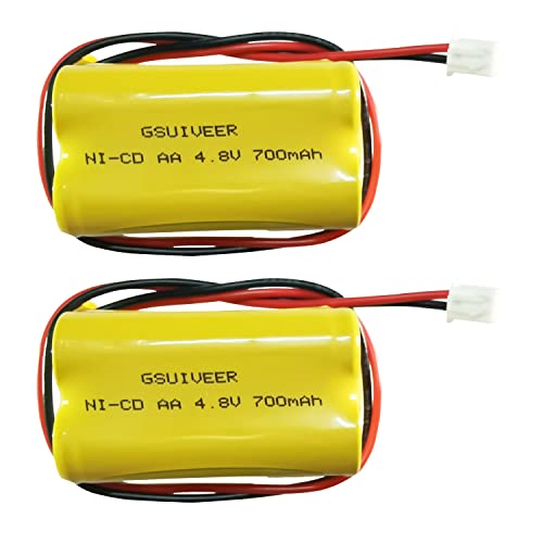 Batería-de-repuesto-GSUIVEER-BL93NC487-BL93NC484-BAA48R-Ni-Cd-4,8-V-700-mAh-para-luz-de-emergencia-(paquete-de-2)