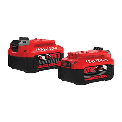 Batería-de-iones-de-litio-para-herramientas-eléctricas-CRAFTSMAN-V20-de-4-Ah-(paquete-de-2)-(CMCB204-2)