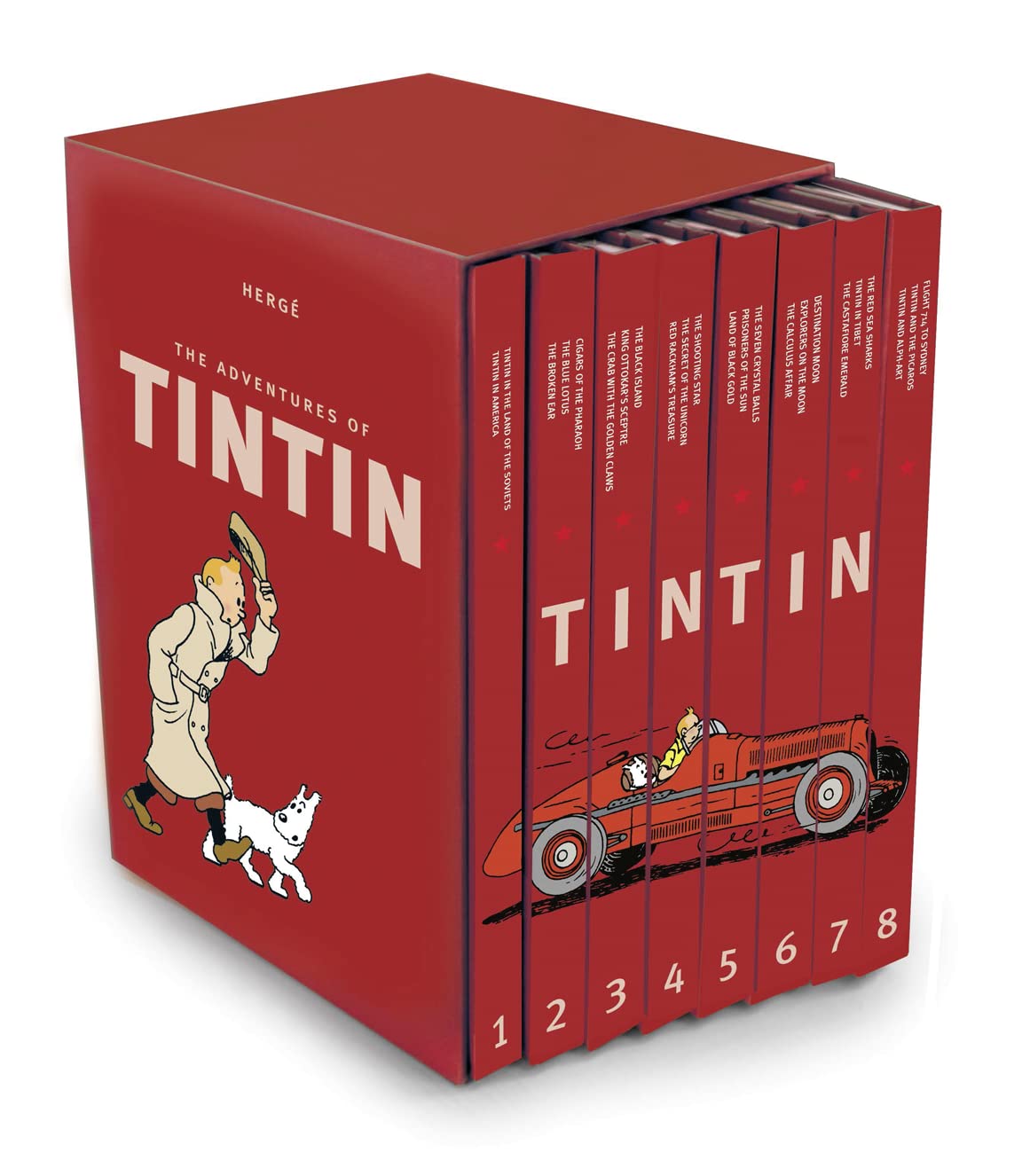 Libro: The Adventures of Tintin – Compact Editions – The Tintin Collection: 8 Book Box-Set: The Complete Official Classic Children’s Illustrated Mystery Adventure Series