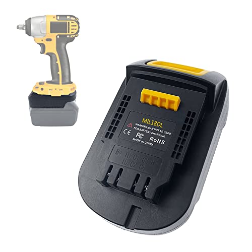 Adaptador-de-batería-EID-para-herramienta-Dewalt-a-batería-Milwaukee-M18-de-18-V,-convertidor-MIL18DL-para-herramientas-de-iones-de-litio-DW-20-V-Max-XR,-reemplazo-para-DCB200-(solo-adaptador)