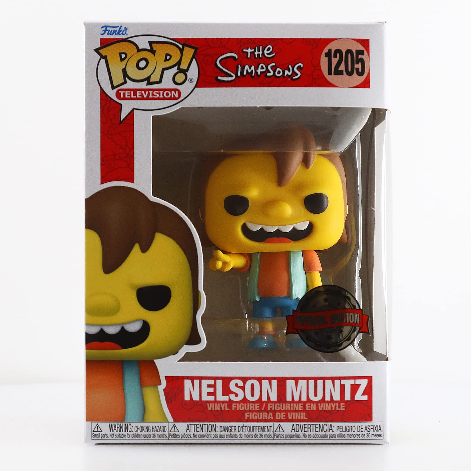 Funko The Simpsons Pop! Television Nelson Muntz Figura de Vinilo Hot Topic Exclusivo Multi None