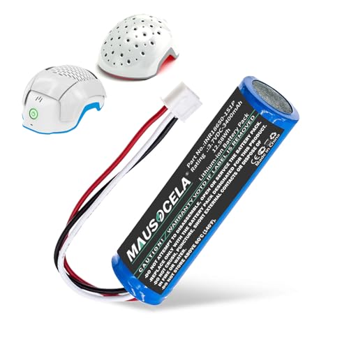 Batería-de-repuesto-para-casco-MAUSOCELA-de-3400-mAh-(INR18650-1S1P),-compatible-con-Theradome-LH40,-LH80-y-LH80-Pro.-N.º-de-pieza:-INR18650-1S1P
