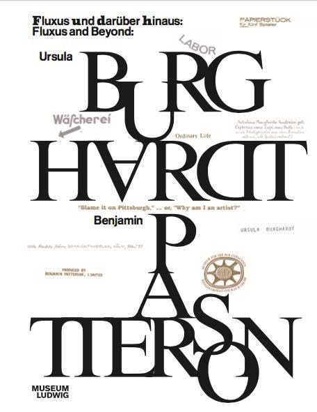 Libro: Fluxus and Beyond: Ursula Burghardt & Benjamin Patterson /anglais/allemand