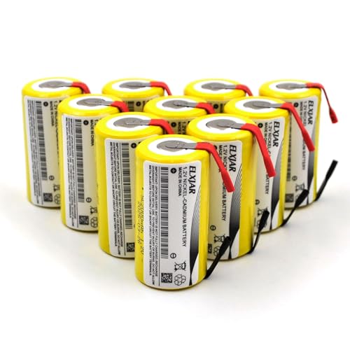 YUTSUJO-(paquete-de-10)-Baterías-recargables-Ni-CD-Sub-C-de-1,2-V-y-2000-mAh-con-lengüetas-para-herramientas-eléctricas,-taladros-inalámbricos,-luces-de-emergencia-y-dispositivos-de-alto-consumo