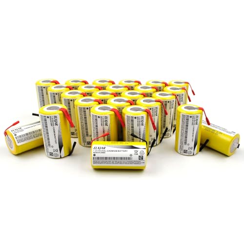 YUTSUJO-(paquete-de-25)-Baterías-recargables-Ni-CD-Sub-C-de-1,2-V-y-2000-mAh-con-lengüetas-para-herramientas-eléctricas,-taladros-inalámbricos,-luces-de-emergencia-y-dispositivos-de-alto-consumo