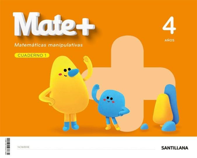 Libro: MATE+ MATEMATICAS MANIPULATIVAS 4 AÑOS