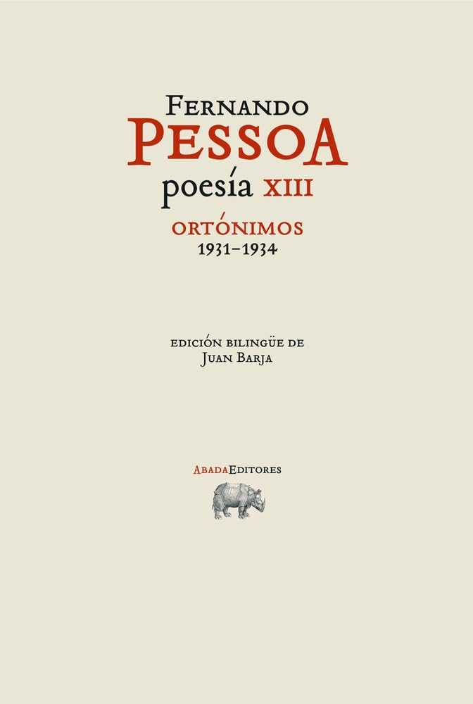 Libro: Poesía XIII. Ortónimos (1931-1934)