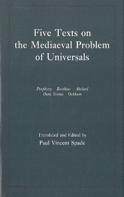 Libro: Five Texts on the Mediaeval Problem of Universals: Porphyry, Boethius, Abelard, Duns Scotus, Ockham