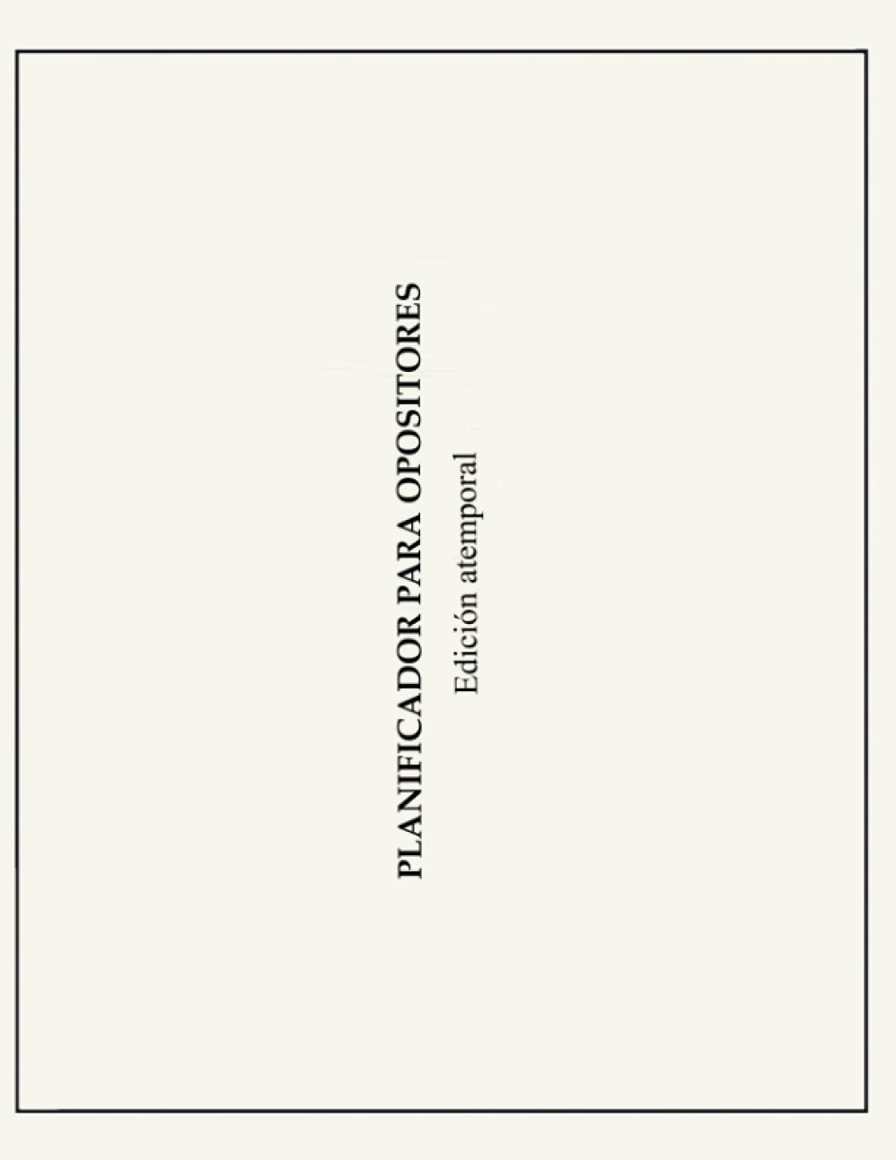 Libro: Planificador para opositores: edición flexible