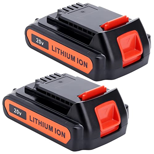 Lasica---Paquete-de-2-baterías-LBXR20-de-4,0-Ah-y-20-V-máx.,-compatibles-con-desbrozadoras-Black-&-Decker-(20-V)-LB2X4020-LBXR2020-OPE-LBXR20-OPE2-LBXR20B-2-LB2X3020-OPE-LBXR20BT-(20-V-máx.)