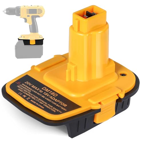 JJXNDO---Adaptador-y-convertidor-DCA1820-(versión-mejorada,-DM18D,-1-unidad)-para-baterías-Dewalt-de-20-V-y-Milwaukee-de-18-V,-compatible-con-herramientas-eléctricas-Dewalt-de-20-V-(convierte-litio-a-NiCd/NimH)