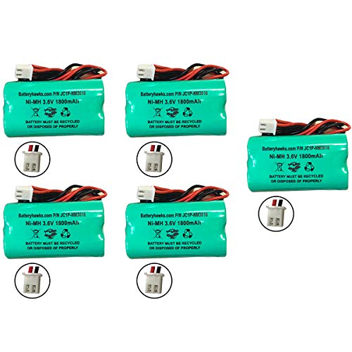 (Paquete-de-5)-Batería-de-repuesto-para-luz-solar-de-Ni-MH-de-3,6-V-y-1800-mAh-para-luz-de-emergencia/salida-Unitech-Ni-MH-AA1800-mAh-3,6-V-AA-NIMH-1800-MAH