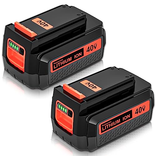 Batería-de-repuesto-de-iones-de-litio-de-40-V-y-3000-mAh-(paquete-de-2)-compatible-con-Black-and-Decker-(40-V,-Max.-LBX2040,-LBXR36,-LBXR2036,-LST540,-LCS1240,-LBX1540,-LST136W,-herramientas-eléctricas-inalámbricas-de-40-V,-color-naranja.